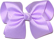 Large Solid Color Bow Light Orchid