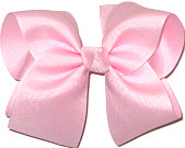 Large Solid Color Bow Light Pink