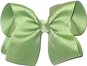 Large Solid Color Bow Spring Moss
