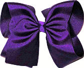 Large Solid Color Bow Sugar Plum