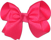 Medium Solid Color Bow French Pink