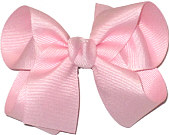 Medium Solid Color Bow Light Pink