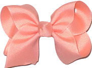 Toddler Solid Color Bow Light Coral