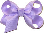 Small Solid Color Bow Light Orchid