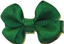 Infant Solid Color Bow Emerald
