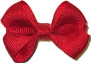 Infant Solid Color Bow Red