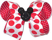 Medium Bow with Glitter Mouse Pin