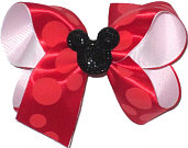 Medium Bow with Glitter Mouse Pin
