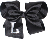 Black and White Monogrammed Initial