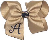 Khaki and Navy Large Mongrammed Initial